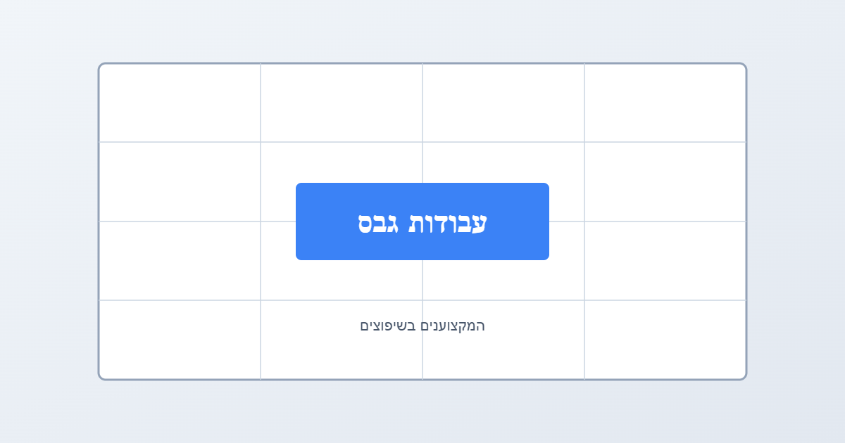 עבודות גבס - המקצוענים בשיפוצים